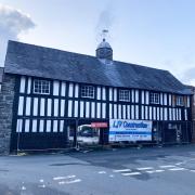 Old Market Hall, Llanidloes in September 2023