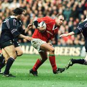 Scott Quinnell, pictured in Wales action.