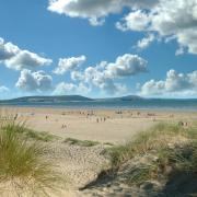 A beach in Wales.