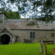 The Church of St David in Colva, high up in the Radnorshire hills, is full of ancient history and dates back to 1200.