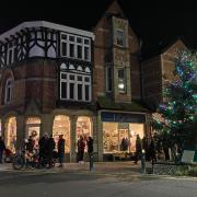 Businesses in Newtown have been busy decorating to welcome Christmas shoppers.