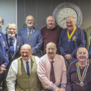 Builth Wells Rotary Club's members raised nearly £2,500 during 'Movember'.