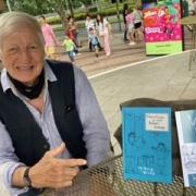 Harry Young celebrating the publication of his second book while enjoying a trip to see his son in Australia.