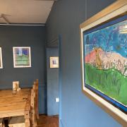 Ysgol Gynradd Llanidloes pupils' artwork is now on display at the Wild Oak Cafe.