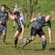 Action from Forden United's win over Meifod.