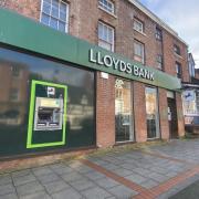 Lloyds Bank in Newtown's High Street closed on Wednesday, April 4.