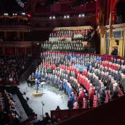 The Welsh Association of Male Choirs mass choral event at the Royal Albert Hall.