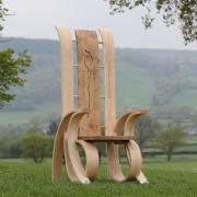 Eisteddfod yr Urdd Maldwyn 2024 chair was designed by carpenter Siôn Jones from Llanidloes.