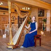 Royal harpist Alis Huws is amongst the performers at Gregynog Hall