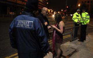 Street Pastors help people to find their way home after a night out in town.