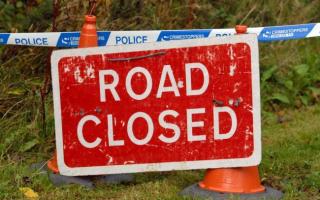 The road was closed due to a landslip and the failure of the retaining wall structure.