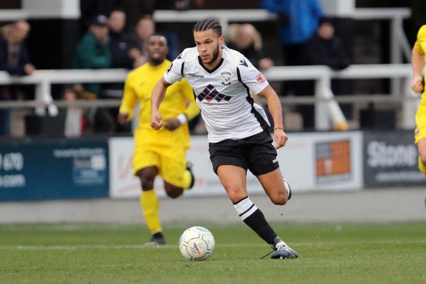 Theo Wharton in action for York City.