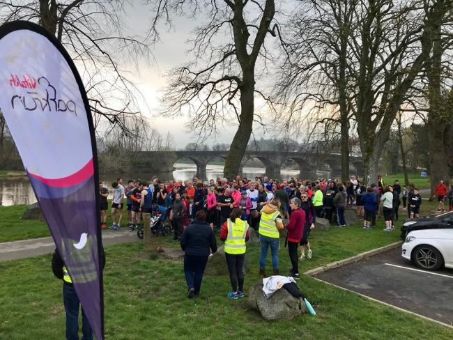 The Groe Parkrun in Builth has become a hugely popular event on Saturday mornings. Photo: Lee Jarvis